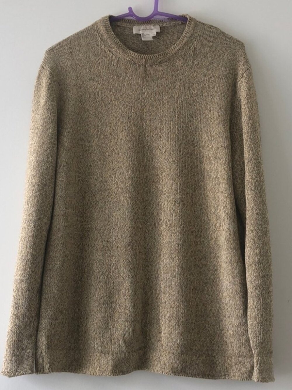 New vintage Ermenegildo Zegna relaxed crew neck pullover marled knitted sweater